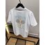 CAS - Tshirt - Tennis Pastelle - Beyaz