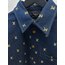 LVU - Gömlek - Embroidered Signature Denim - Mavi