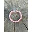 Sertifikalı 8 mm pembe Opal Taşı Bileklik