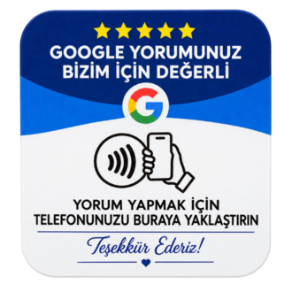 Google işletme Yorum Kartı (1 Adet)