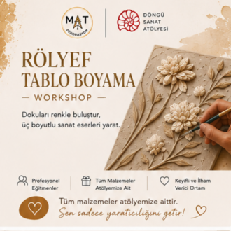 Rölyef tablo boyama workshop (çocuk)