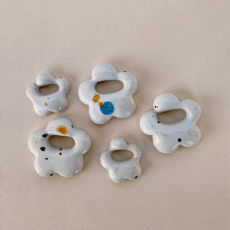 Mini Milk Splash Seramik Charm Kolye / Çanta & Pantolon Aksesuarı