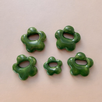 Matcha Leaf Seramik Charm Kolye / Çanta & Pantolon Aksesuarı