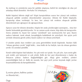 Let it flow “Akışa bırak” 