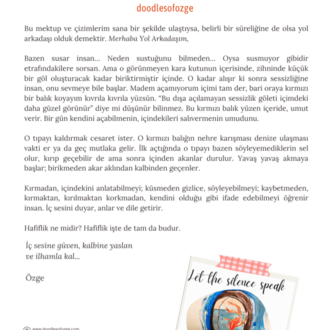 Let the silence speak “Bırak sessizlik artık konuşsun” 
