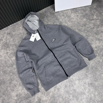 Nike Club Fleece Patch Logo Full Zip Hoodie