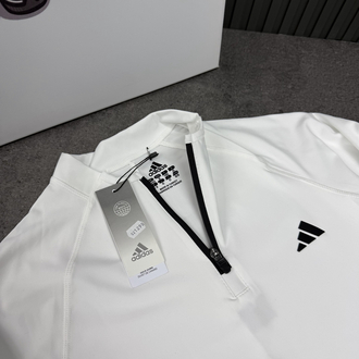 Adidas Dri-Fit Yarım Fermuar Performance Sweat | Beyaz