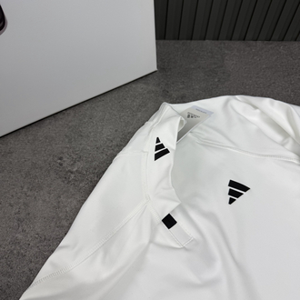 Adidas Dri-Fit Yarım Fermuar Performance Sweat | Beyaz
