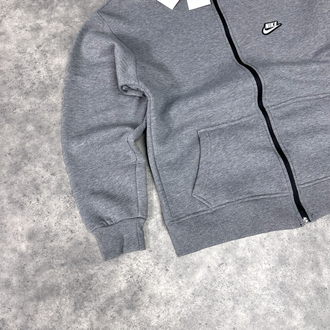 Nike Club Fleece Patch Logo Full Zip Hoodie