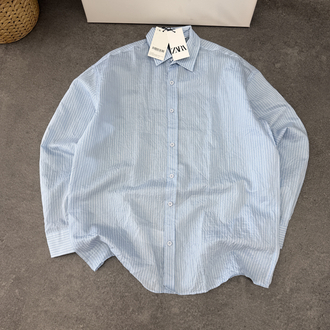 Zara Baggy Pantolon | Oversize Gömlek Kombin (Kırışık Gömlek/Fildişi)