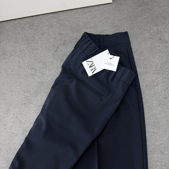 Zara Baggy Fit Kumaş Pantolon | Lacivert