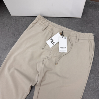 Zara Boyfriend Full Lycra Kumaş Jogger | Bej