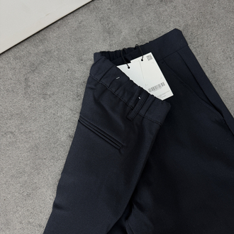 Zara Baggy Fit Pilesiz Kumaş Pantolon | Lacivert 