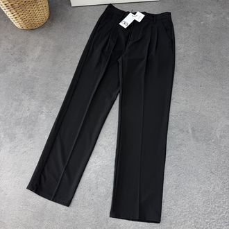 Zara Baggy Fit Kumaş Pantolon | Siyah