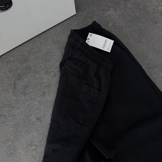 Zara Ham Keten Pantolon | Siyah