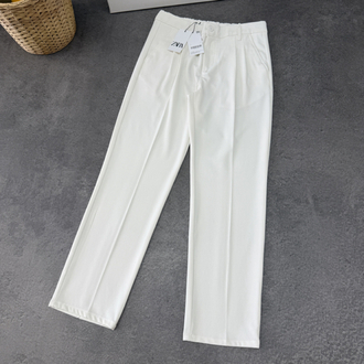 Zara Baggy Pantolon | Oversize Gömlek Kombin (Siyah/Fildişi)