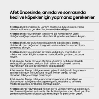 Kedi - Köpek | Afet ve İlk Yardım Çantası