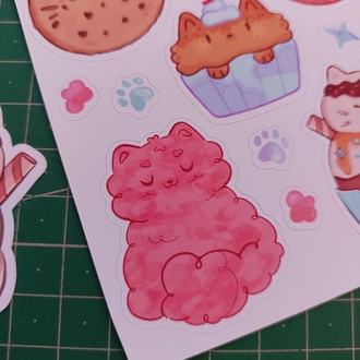 Sweet Kittens Sticker Seti