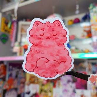 Pamuk Şeker Kedi Sticker 