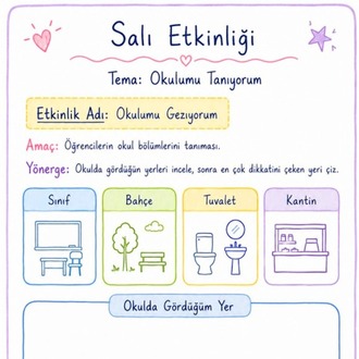 1. Sınıf Uyum Haftası Programı ve Etkinlikleri