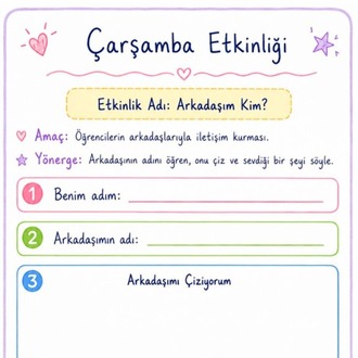 1. Sınıf Uyum Haftası Programı ve Etkinlikleri