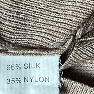 Gül Detaylı %65 İpek Vizon Üst