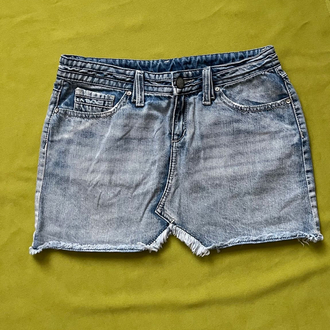 MNG Jeans Asimetrik Mini Kot Etek 