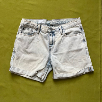 Açık Mavi Vintage Şort 