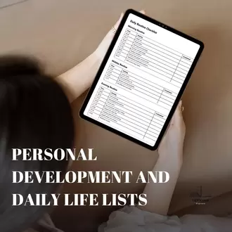 Personal Development Planner PDF – Goal Setting & Productivity Tracker, Self-Growth Journal