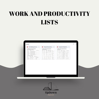 Work & Productivity Planner PDF – Task Organizer, To-Do Lists, Time Management Sheets