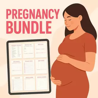 Pregnancy Planner Bundle – My Pregnancy Journal, Baby Memory Book, Newborn Organizer