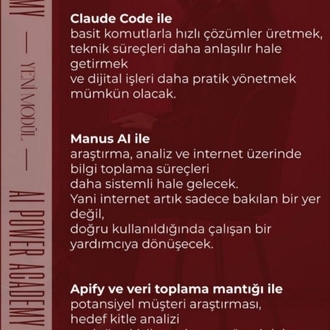 AI Power Akademi. +Mentörlük