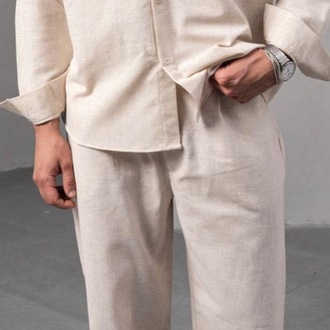 DRAKO Natural Linen Pantolon