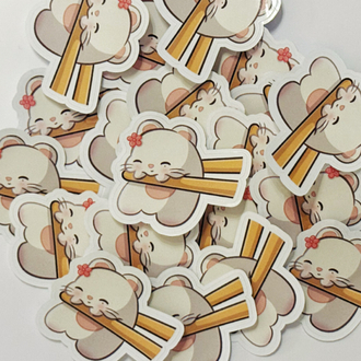 Mochi Jiniret Easy-Peel Sticker