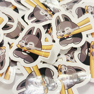 Mochi Wolfchan Easy-Peel Sticker
