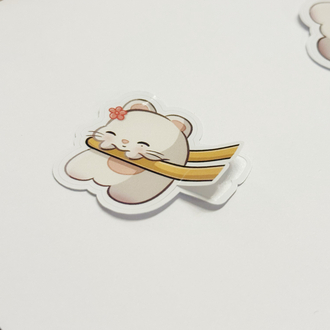 Mochi Jiniret Easy-Peel Sticker