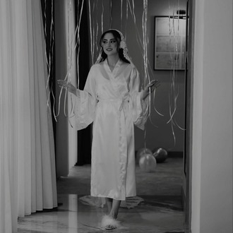 Kimono Kol Dantelli Sabahlık | 120 cm