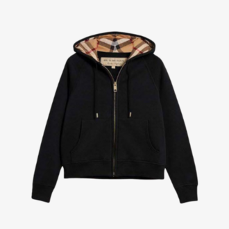 Burberry Zip Hoodie Siyah