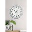 40 cm Beyaz Metal Standart Duvar Saati
