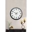 40 cm Siyah Metal Standart Duvar Saati 