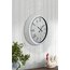 40 cm Beyaz Metal Retro Duvar Saati 