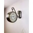 Eskitme Metal Nostalji İstasyon Saati 36×25 cm