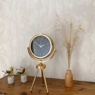 Gold Metal Mini Tripod Tokyo Masa Saati 45×26 cm