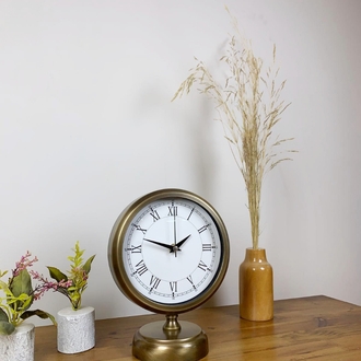 Eskitme Metal Retro Masa Saati 25×20 cm