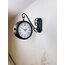 Siyah Metal Modern İstasyon Saati 36×25 cm