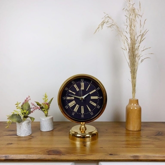 Gold Metal Zarif Masa Saati 25×20 cm