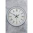 40 cm Beyaz Metal Retro Duvar Saati 