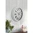 40 cm Beyaz Metal Standart Duvar Saati