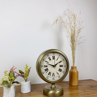 Eskitme Metal Orient Masa Saati 25×20 cm