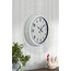 40 cm Beyaz Metal Standart Duvar Saati